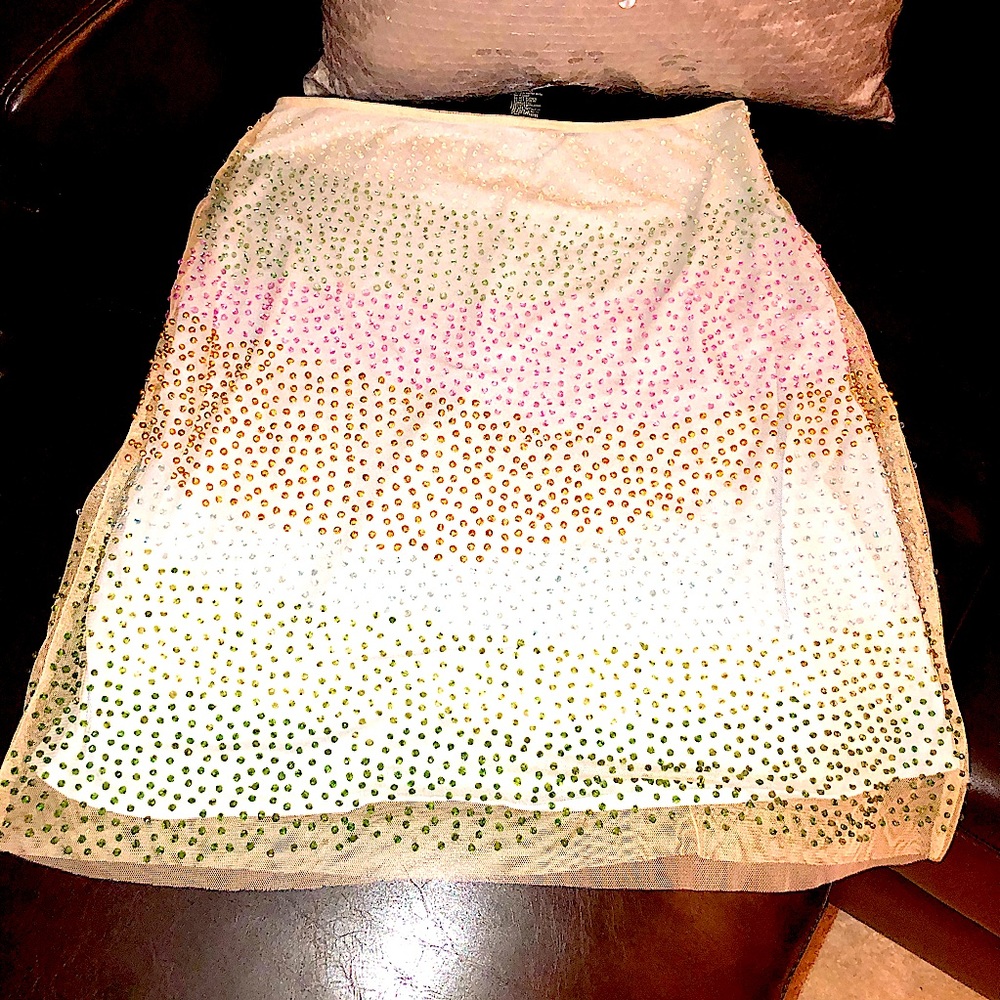 Gifted to sweetest niece 💕 10 completely embellished skirt- stunning!